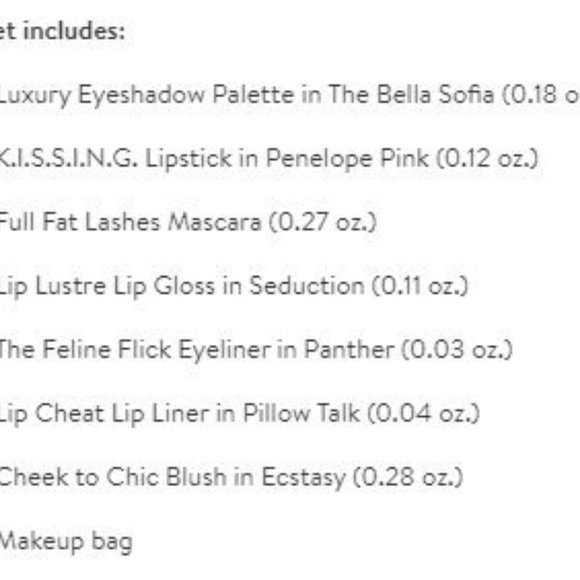 Charlotte Tilbury Bella Sofia Makeup Bag Gift Set - Picture 2 of 3